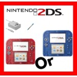 Sell Original Nintendo 2DS Console – Crystal Blue or Crystal Red with Stylus and Charger